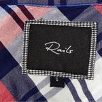 Rails  Women’s Size S Red White & Navy Blue Plaid Long Sleeve Button Up Shirt Photo 3
