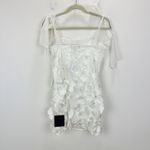 Lulus  Emphatically Adorable White Floral Tie Strap Mini Dress Party Medium NWT Photo 12
