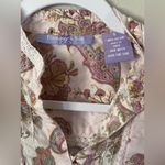 Harmony & Vine Floral Paisley Button Up Shirt Cottagecore Boho Peasant Sz Small Brown Photo 1