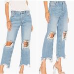 Free People  Maggie Mid Rise Straight Leg Jeans Photo 6