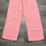 Athleta Retreat Linen High Rise Wide Leg Pant Sunset Glow Orange Size 0 Photo 3