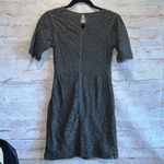ZARA Collection crew neck lace overlay short sleeve mini dress green fitted Med Photo 4
