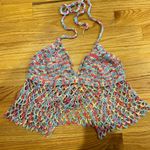 Amazon Multicolor Halter Crochet Top Photo 0