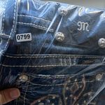 Miss Me New Jeans Women’s Sz 26 skinny Denim embroidered fleur de lis Pockets Photo 12