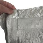 Trina Turk VINTAGE Elda Silk Babydoll Empire Waist Blouse in Silver Size 6 Photo 7