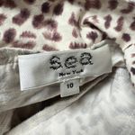 SEA New York Size 10 Calla Cheetah Brown Puff Sleeve A Photo 4