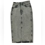 ZARA  Black Stone Wash Denim Skirt Photo 1