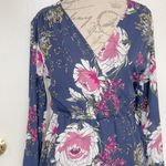 Maurice's  Womens Dress Small Floral Long Sleeve Boho Garden Party Cocktail Party Photo 4