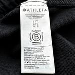 Athleta Retroplush Pant Tapered Retroterry Drawstring Stretch Cotton Black L NWT Photo 4