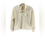 Madewell  White Quilted Sweatshirt XXS Photo 2
