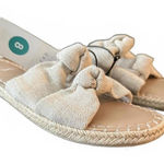 A New Day NEW Target Women's Sandals Size 8 Slip On Shoes Beige Metallic Summer Photo 0