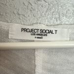 Project Social T Women's White V-Neck Short Sleeve Top Size XS Photo 1