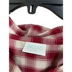 Abound  Red Tibetan Dobby Plaid Top‎ Size Medium NEW Photo 1