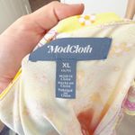 Modcloth [] Marvelous Flower Medley Surplice V-Neck Floral Ruffle Mini Dress XL Photo 9