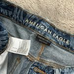 American Eagle Jungle Print Denim Mom Jean Shorts Photo 2
