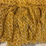 Skylar + Madison  YELLOW AND WHITE STRAPLESS FLOWY MINI DRESS SIZE MED RAW HEM Photo 1