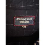 Johnny Was Workshop Embroidered Floral Tunic Dress Navy Blue Silver Size Small Photo 5