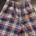 Vintage handmade plaid ladies dress pants medium fit super nice not worn Blue Photo 1