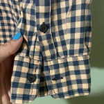 Pendleton ‎ Buffalo Check Plaid Button Down Shirt Blue Women’s size M Photo 5