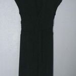 BCBG Paris L Short Capped Sleeved Pullover Dress in Black Funeral Size L Photo 0