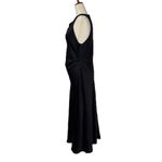Wilfred  Black Halter Formal Gown Satin Portrait Photo 5