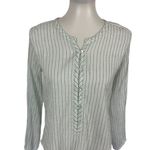 Calypso St. Barth ‎ Blouse XS White Long Sleeve Boho Resort Vacation Chic Photo 1