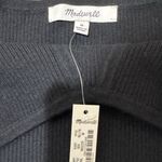 Madewell Corset Black Ribbed Tank Top Size M Whimsigoth Witchy Batty Edgy Chic Photo 6