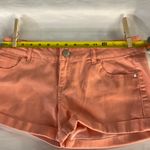 Celebrity Pink Desert Flower Denim Jean Shorts Size 7 (Juniors) Peach Photo 2