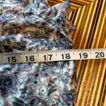 Lucky Brand Blue and Pink Floral Blouse Photo 4