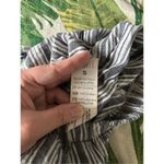 Brandy Melville black white stripe shorts size small 100% cotton elastic waist Photo 3
