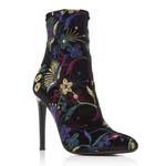 Giuseppe Zanotti Bimba Magdalena Floral Embroidered Stiletto Heeled Ankle Boots Photo 1