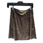 Forty Five Y2k Size S/M Green Velvet Burnout Mini Skirt Forest Fairy Whimsigoth Photo 0
