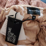 Retrofête Retrofete Katya Dress in Dusty Peach XL Maxi Sequins Cowl Neck Sleeveless NWT Photo 9