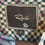 Rails  BRAND BUTTON DOWN SHIRT 2 POCKETS ON FRONT BLUE GREEN PINK STRIPE SIZE S Photo 1