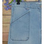JBD Just Black Denim Ladies 30 Patch Pocket Light Wash Wide Leg Jeans High Rise Blue Photo 2