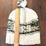 Hand kit “Mrs” or initials MRS knot pompom hat Green Photo 6