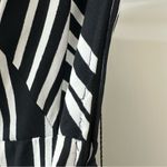 H&M Black & White Striped Cropped Strapless Jumpsuit with Belt, Size 6 Photo 6