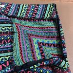 Shrinking Violet  size large side zip mini skirt not lined neon pattern retro Photo 9