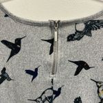 Absolutely Famous  Gray Hummingbird Print Sweater Photo 3