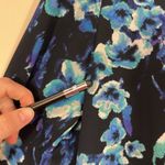 Ann Taylor  Black Floral Feminine Tie Waist Longsleeve Lightweight Shirt Medium Photo 8