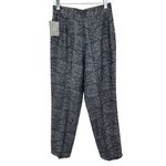 Liz Claiborne pants 12 silk linen jacquard career office lined flat straight New Photo 2