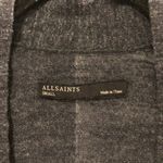 All Saints Cardigan Blue SS Short Sleeve Sweater Top Small Photo 2