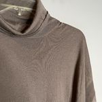 Garnet Hill  taupe Merino Wool mock neck sweater Photo 1