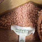 Haven Well Within Sherpa Fleece Quarter Zip Pullover Womens M Brown Cozy Soft Size M Photo 4