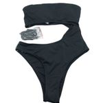 Cotton On Body Strapless Cut Out One Piece Brazilian Swimsuit Black XS Photo 0