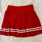 SheIn Red and White Active Skirt Photo 0