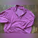 SO  Women’s Dark Pink Quarter-Zip Sweater size XL Photo 5