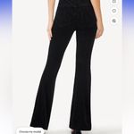Sofia by Sofia Vergara Black velvet sparkle Flare Pants 10 short Photo 1