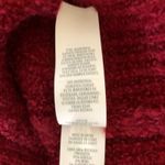 Aerie Oversized Ribbed V-Neck Sweater Long Sleeve Red Pullover Women's Medium Photo 8