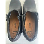 Clarks NEW  Genette Vista Shoes‎ Black Leather Buckle Bootie Zipper Size 9.5 Photo 3